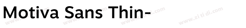 Motiva Sans Thin字体转换